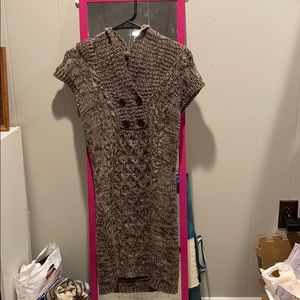 Brown knitted dress